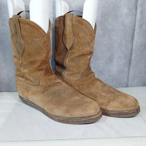Tecovas Brown Suede Western Roper Boots Men’s 12EE
